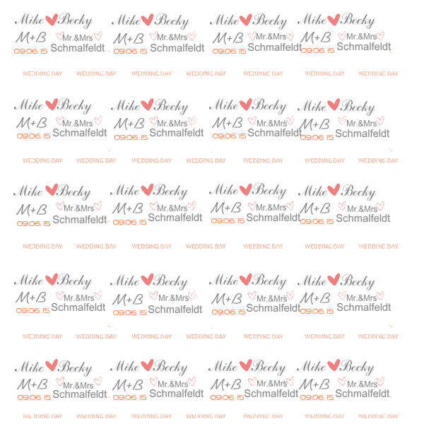 step and repeat design wedding